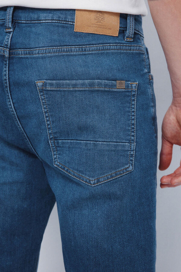 Springfield Slim fit knit denim jeans blue