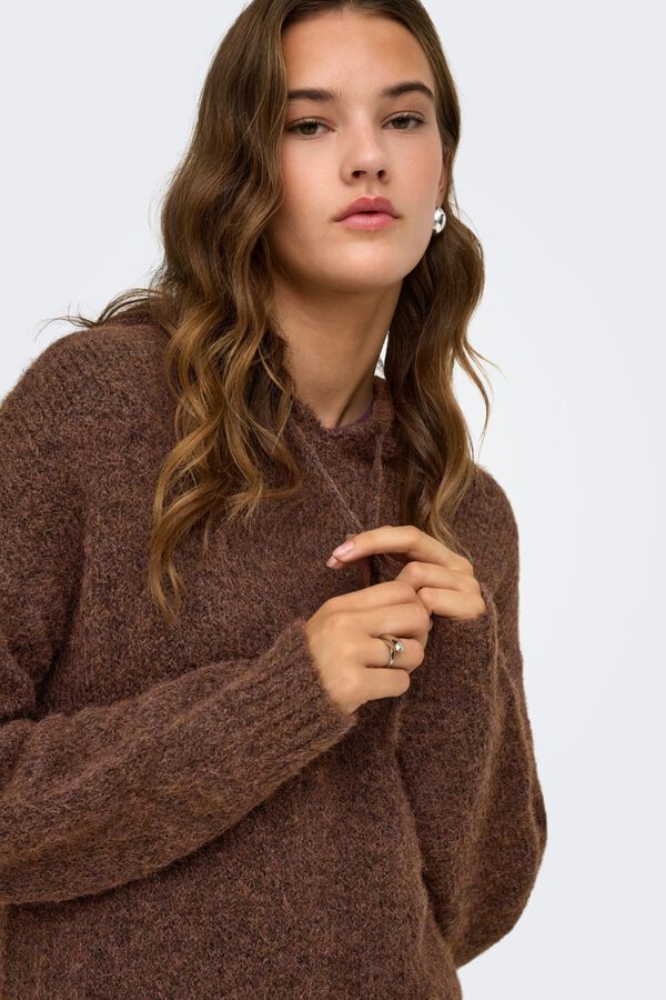 Only Sweatshirt de malha castanho