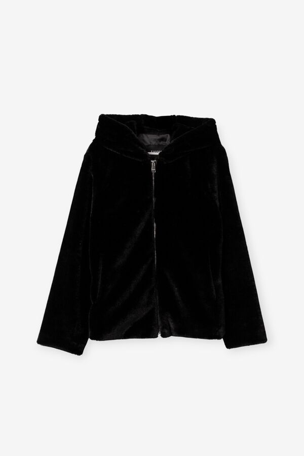 Tiffosi Casaco curto com capuz preto