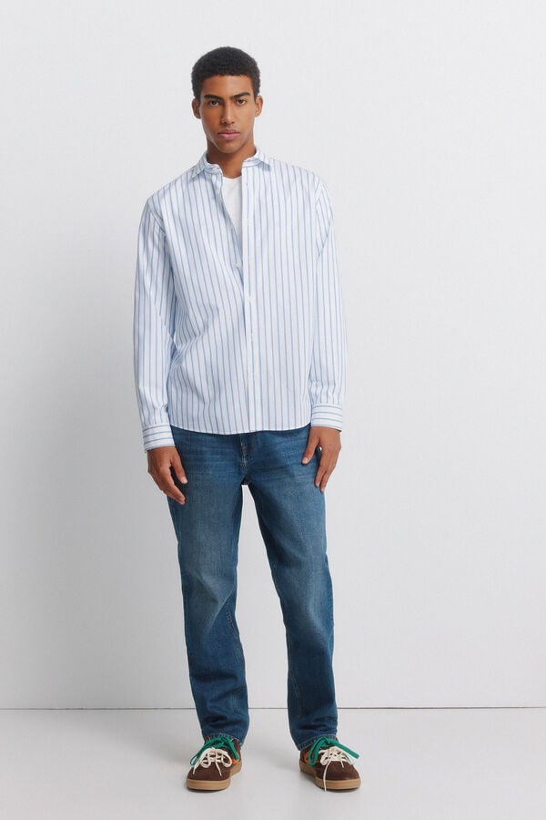 Springfield Poplin shirt blue