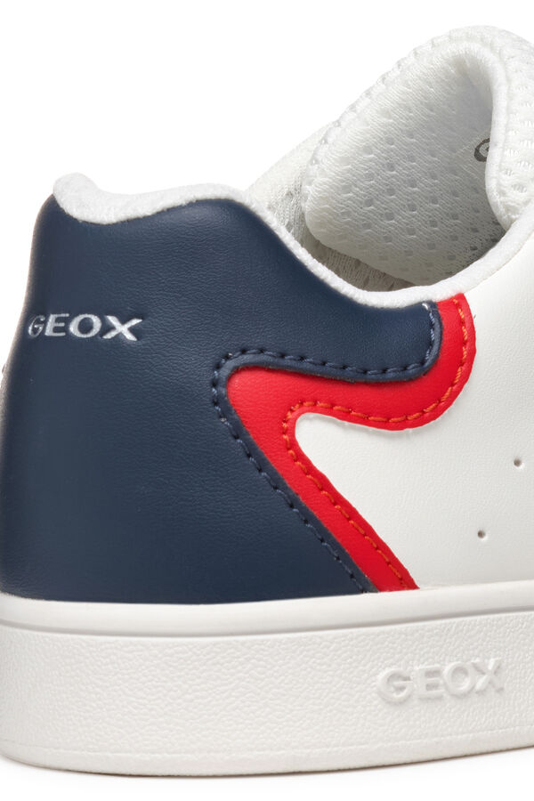 Geox Faux leather trainers white