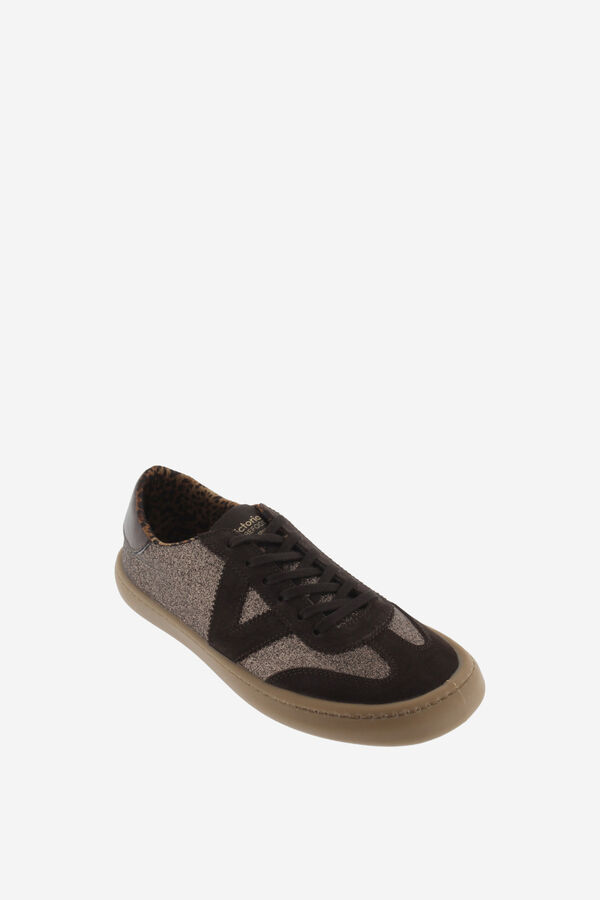 Victoria Glitter barefoot sneakers brown