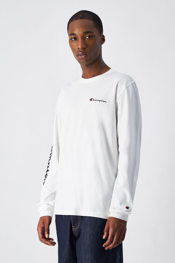 Champion Camiseta manga larga blanco