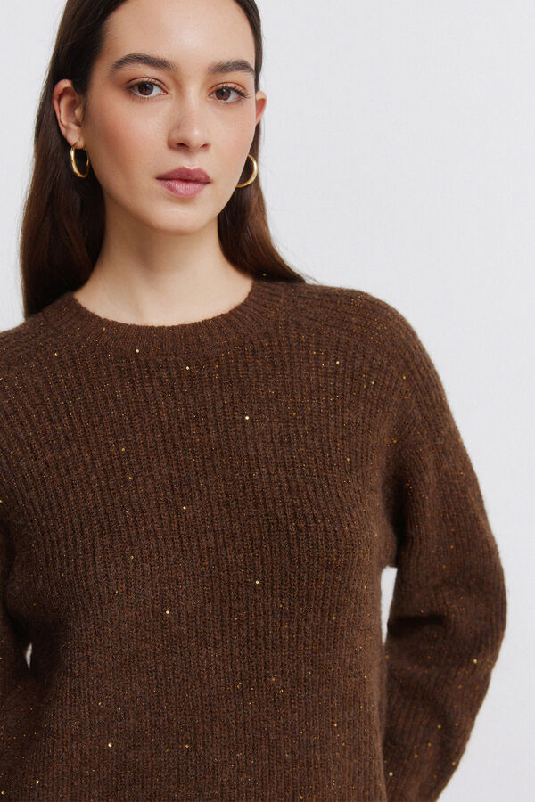 Springfield Pull &agrave; paillettes nude