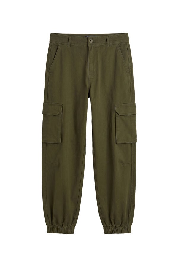 Balmohk Cargo cuff trousers nude