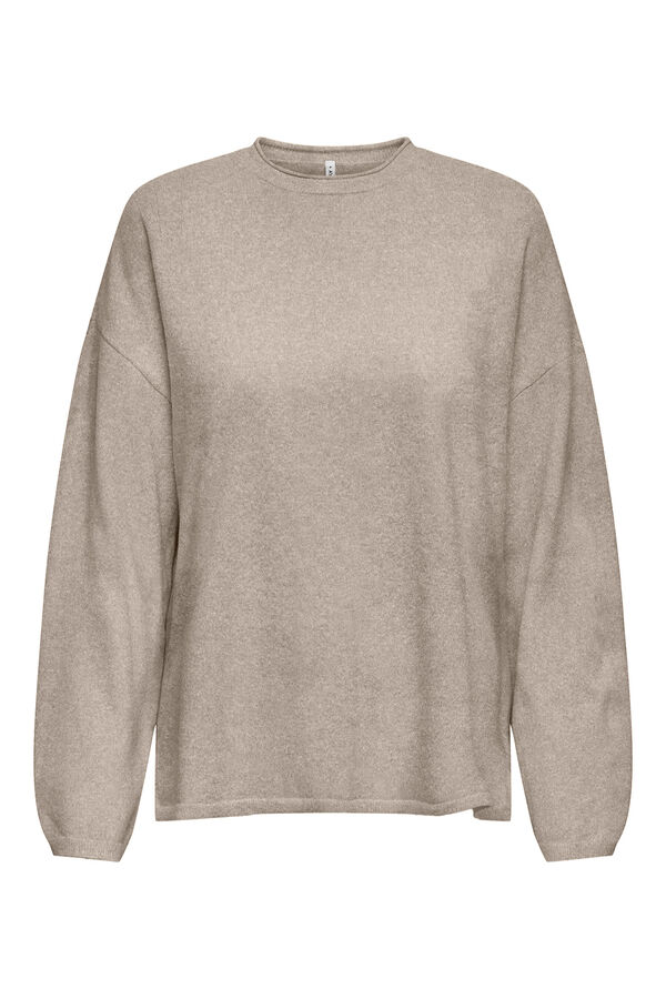 Only Round neck jumper marron