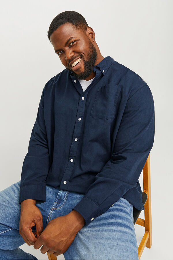 Jack & Jones PLUS Camisa regular fit PLUS azul