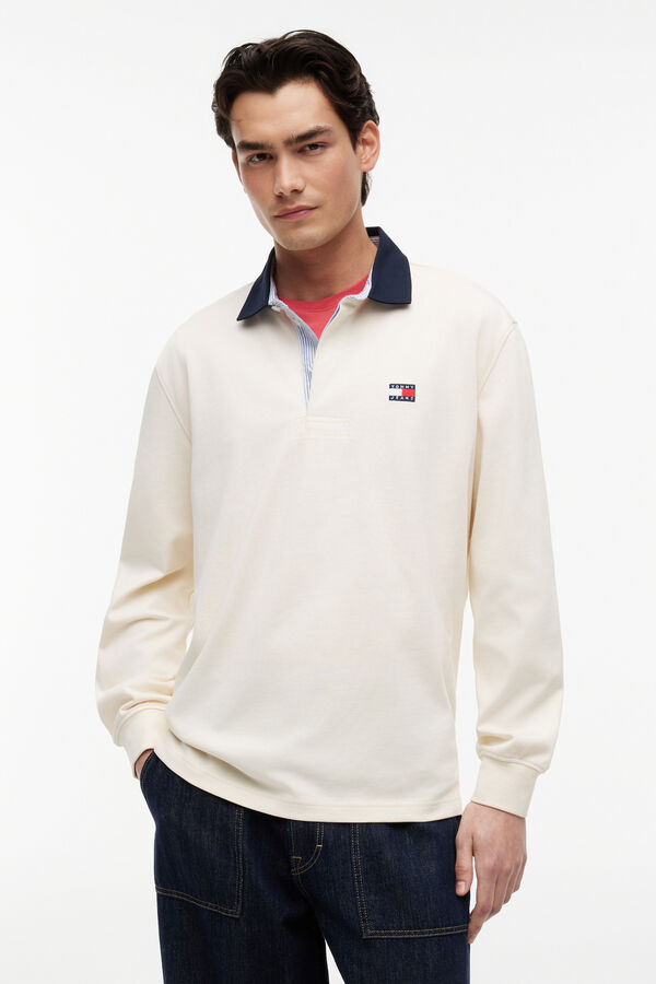 Tommy Jeans Rugby polo shirt white