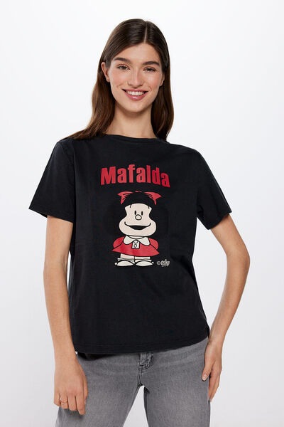 Springfield Majica Mafalda isprana kiselinom žuta