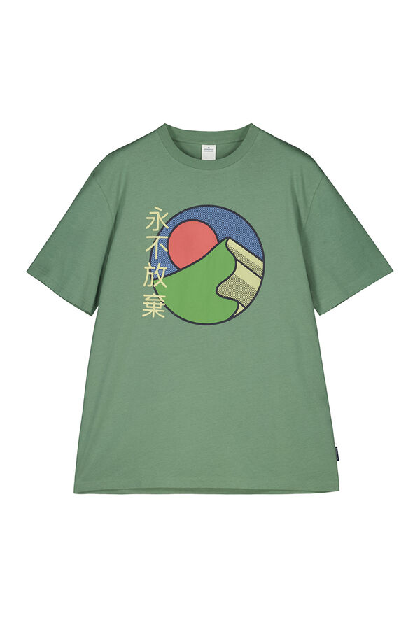 Springfield Japanese mountain T-shirt green