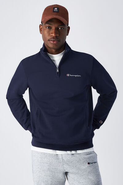 Springfield Sudadera media cremallera navy