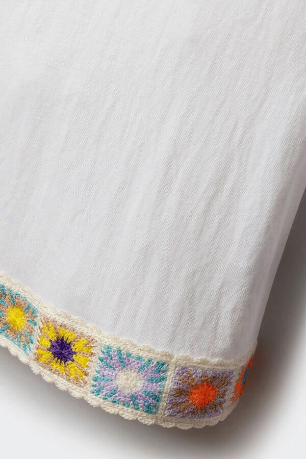 Springfield Kids Blusa em crochet colorida para menina branco