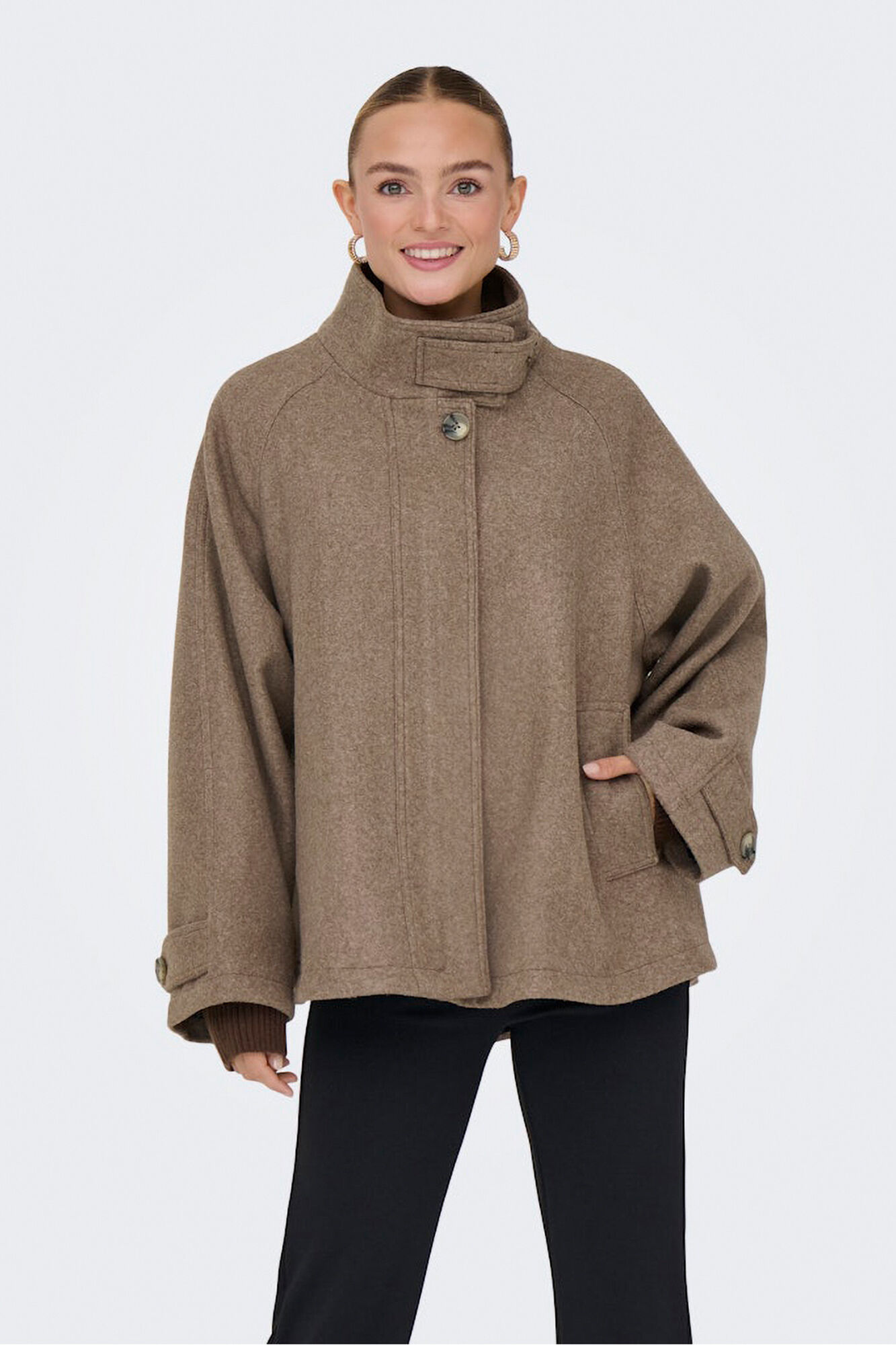 Only Cape Mantel aus Stoff