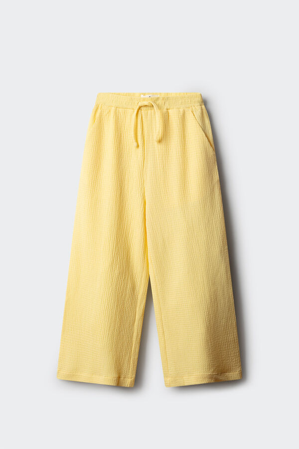Springfield Kids Pantal&oacute;n Culotte ligero ni&ntilde;a amarillo
