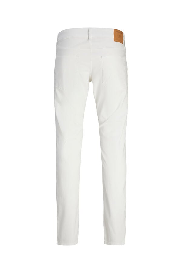 Springfield White slim fit jeans bela