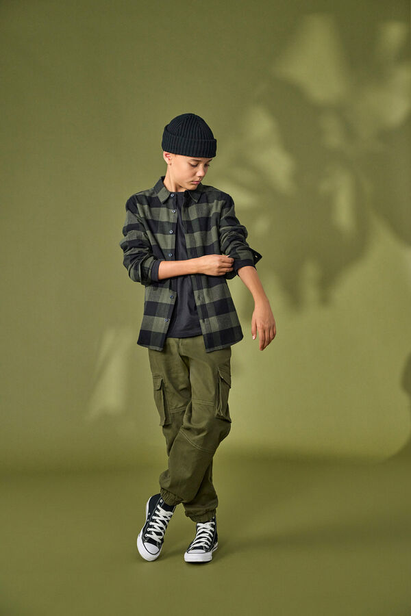 Only & Sons Junior Boy's overshirt. Zelena