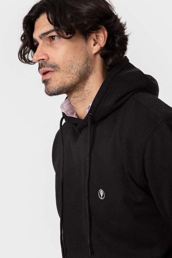 Celopman Hooded sweatshirt with pocket black