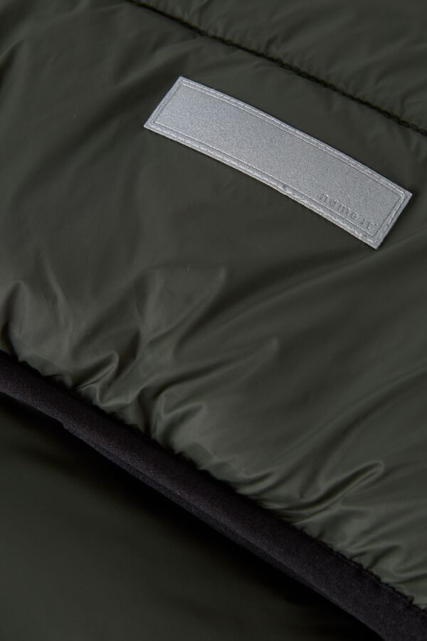 Name It Puffer jacket with hood green
