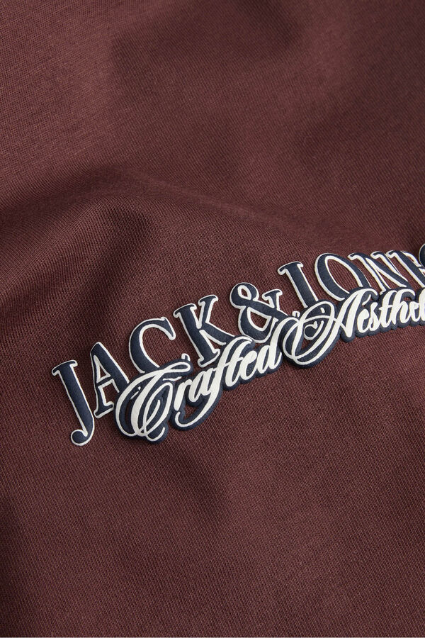 Jack & Jones Camiseta básica estampado frontal rojo