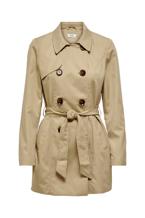 Springfield Classic cotton trench coat brown