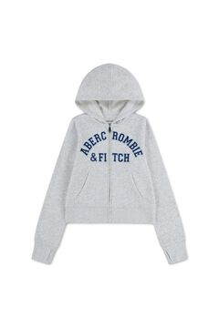 Abercrombie Kids Sweatshirt com capuz e fecho-&eacute;clair