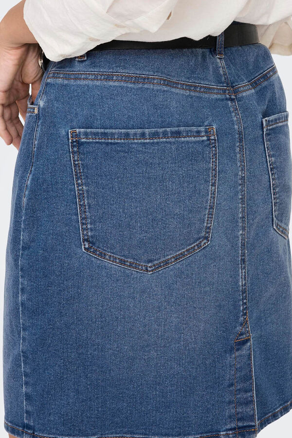 Springfield Minirock Jeans azulado