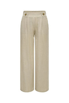 Springfield Wide leg buttons trousers gray