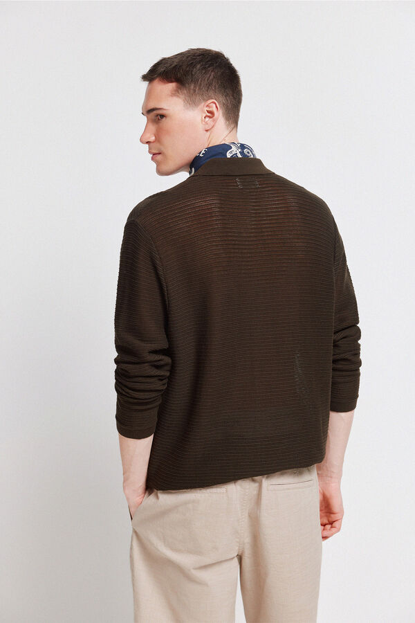 Springfield Cardigan structur&eacute; nude