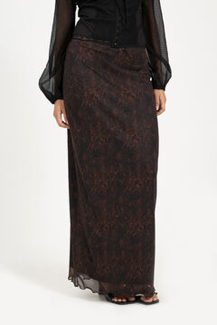 Brave Soul Falda maxi con malla