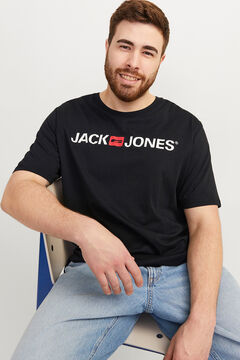 Jack & Jones PLUS T-shirt b&aacute;sica logo 