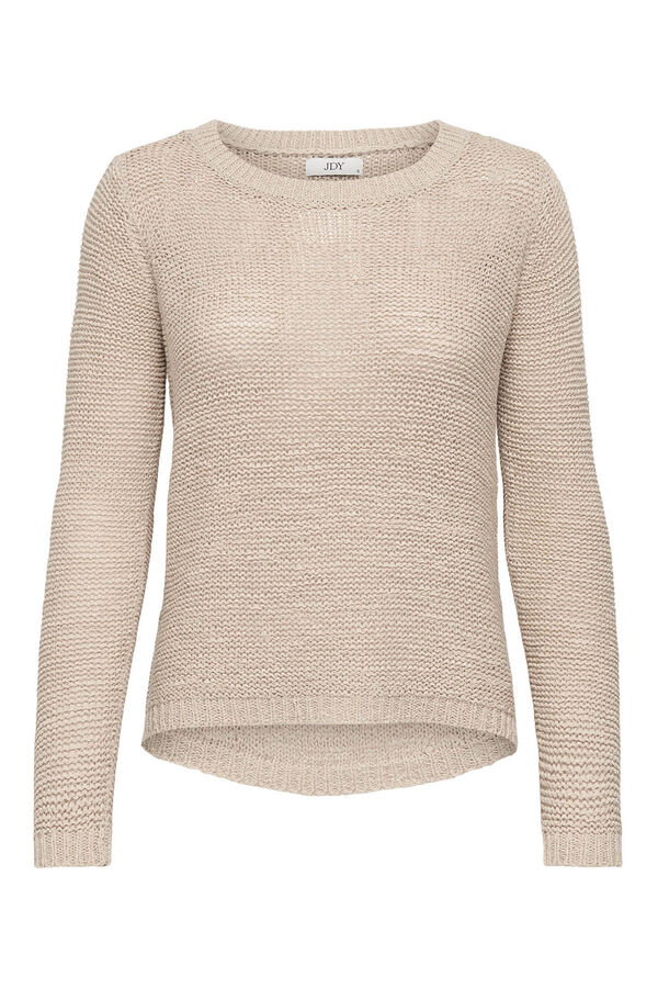 JDY Round neck jumper brown