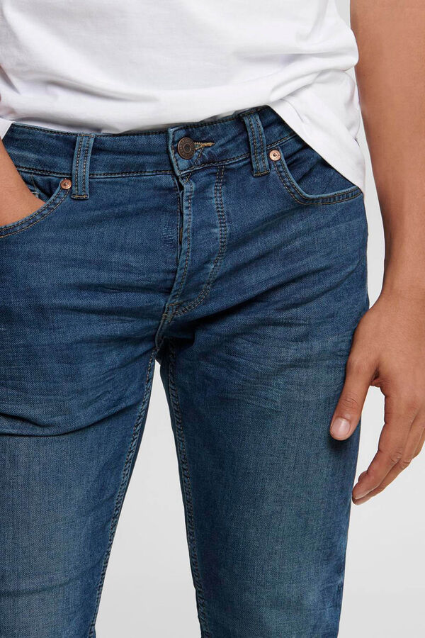 Springfield Jeans slim fit masculino azulado