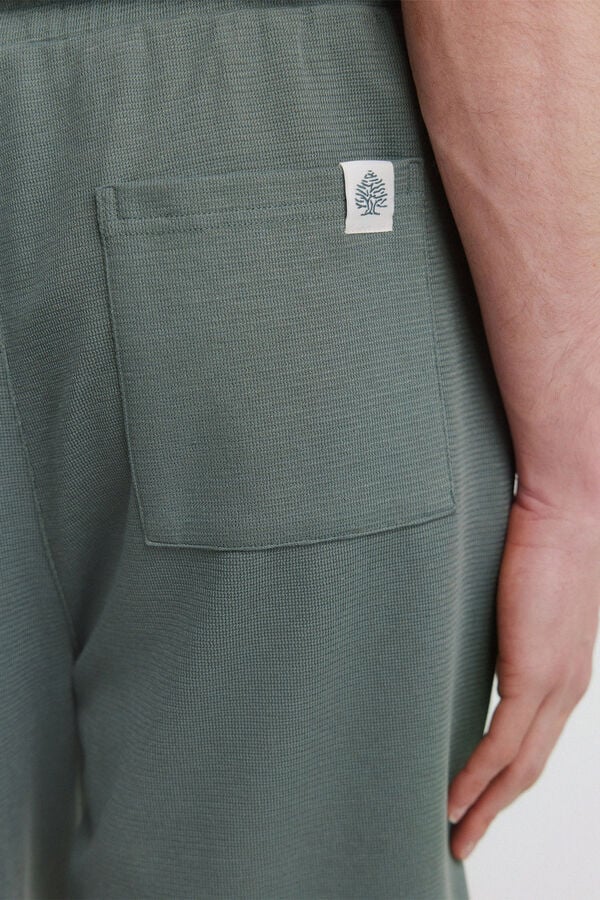Springfield Waffle Bermuda shorts green