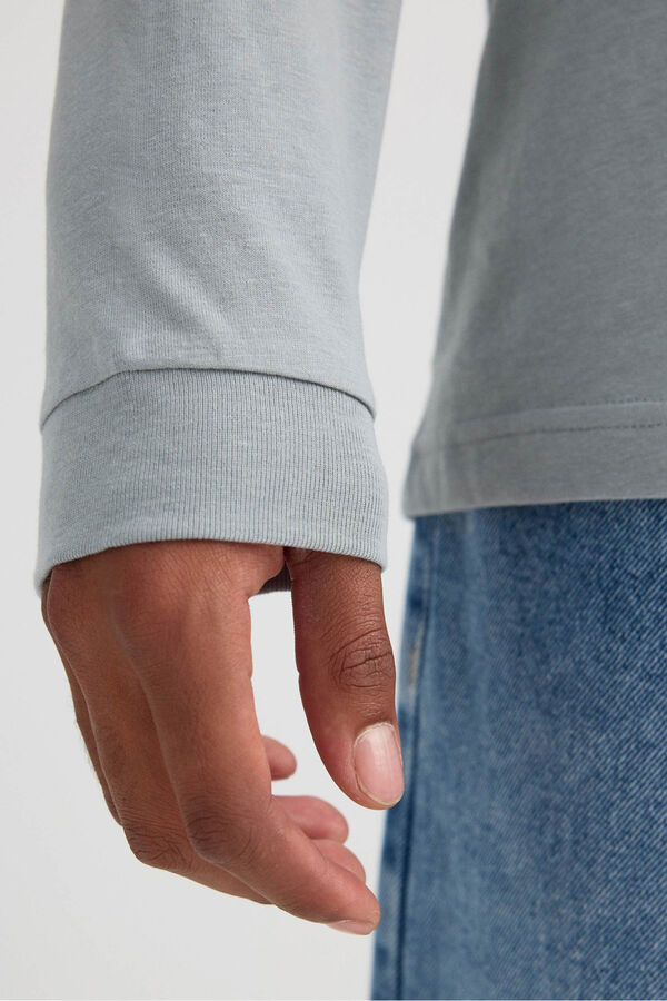 Inside Camiseta de manga larga azul