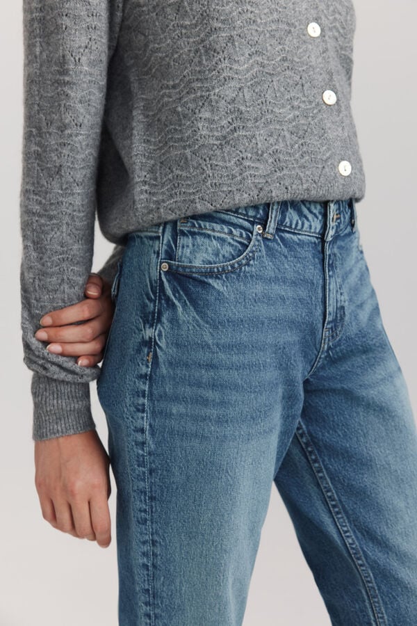 Springfield Flare jeans with patch pockets blue