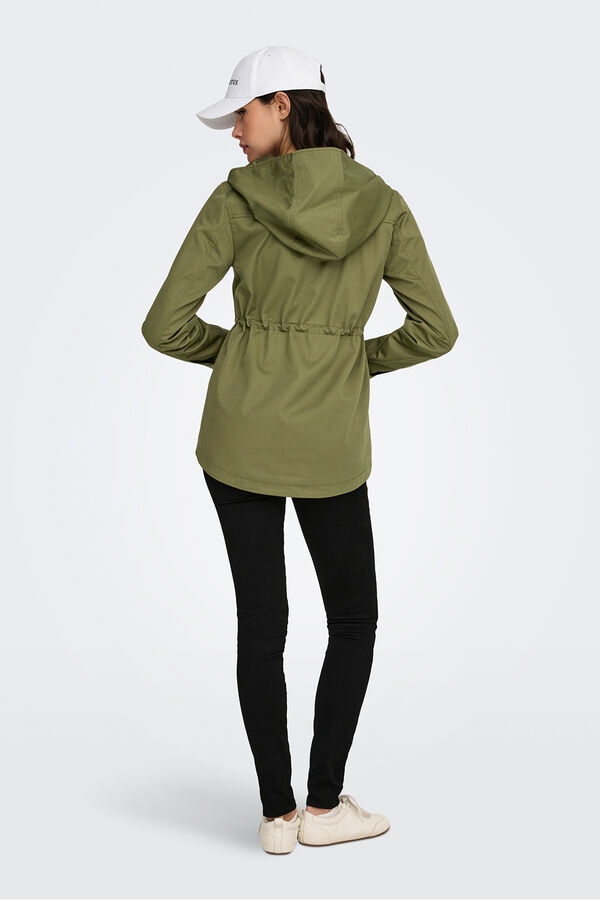 JDY Hooded parka nude