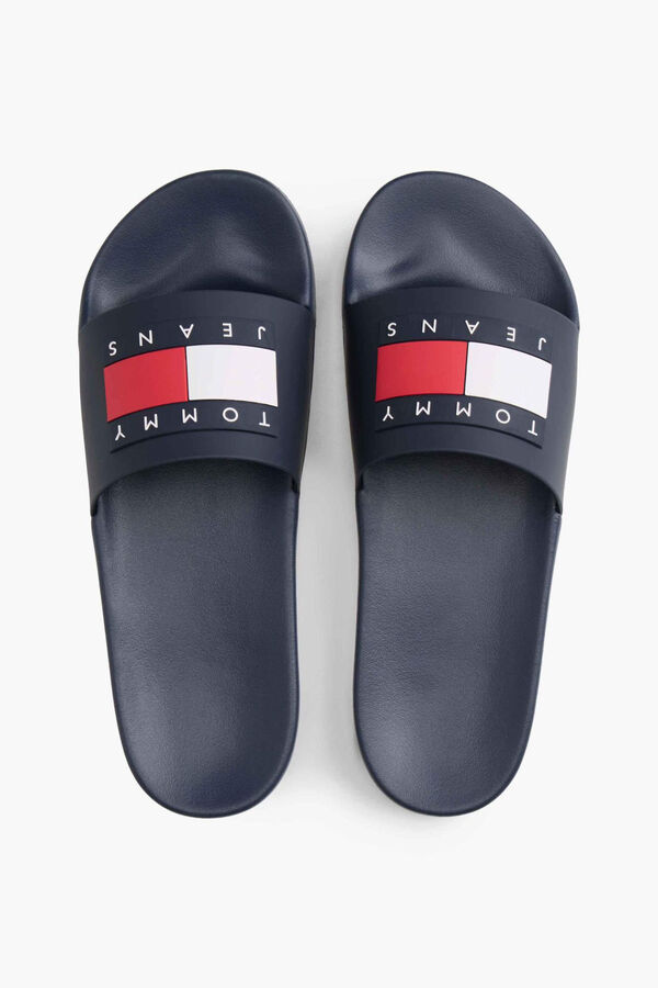 Tommy Jeans Chanclas tipo pala azul