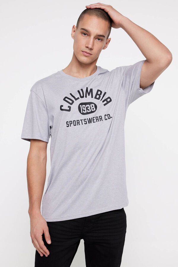 Springfield Columbia logo short sleeve t-shirt gray