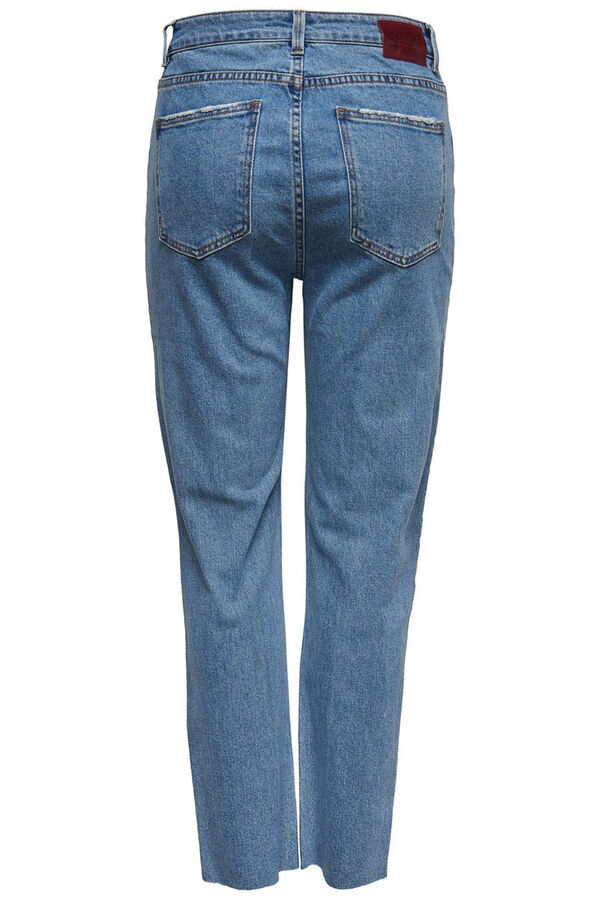 Springfield Straight high rise jeans bluish