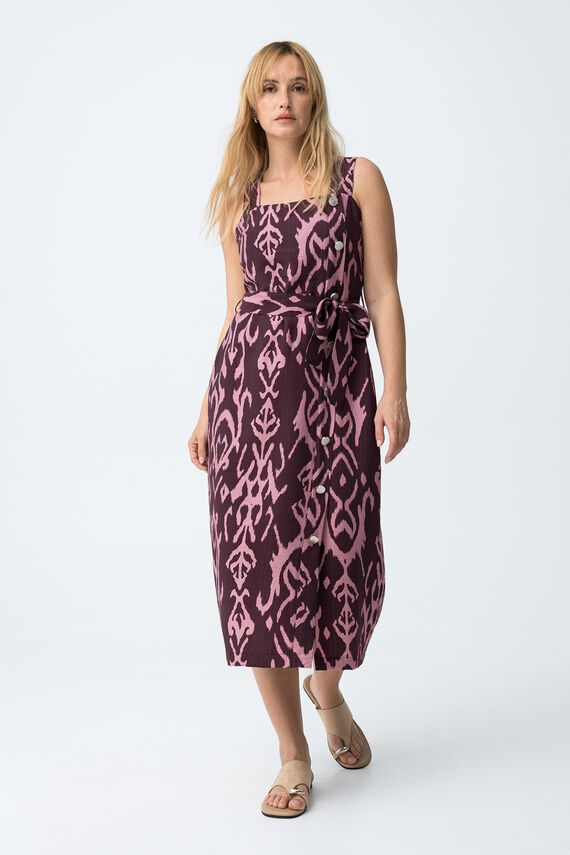 Vestido slim estampado