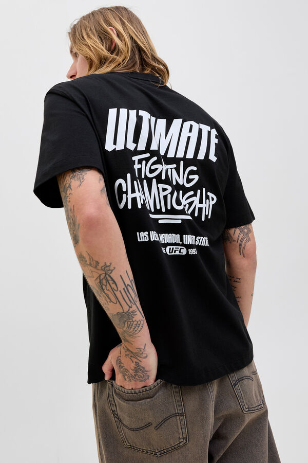 Jack & Jones Back print T-shirt Crna