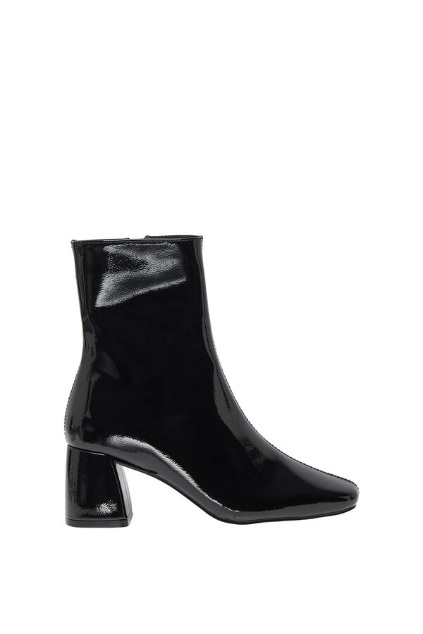 Only Bota de salto em botim preto