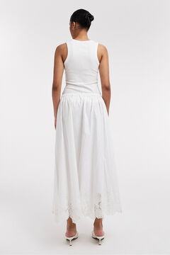 Topshop Falda midi bordado ingl&eacute;s