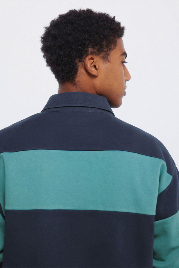 Springfield Polo shirt sweatshirt cuts green