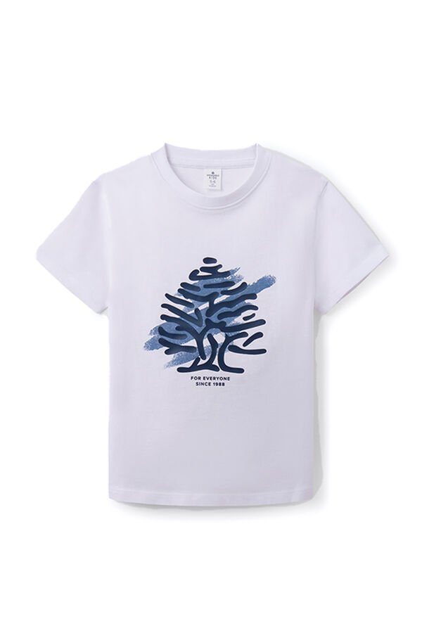 Springfield Majica sa printom drveta za dečake bela