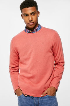 Springfield Essential jumper with elbow patches rust