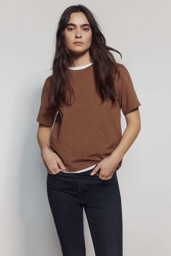 Springfield Uske kraće farmerke Crna