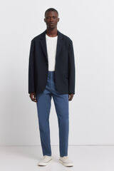 Springfield Comfort structure slim fit chinos blue