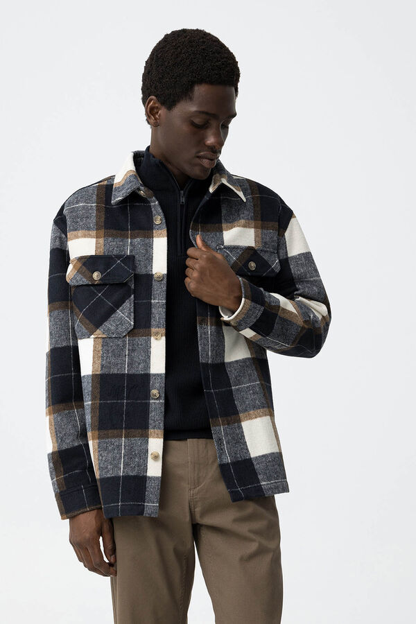 Tiffosi &Uuml;bergro&szlig;es Hemd Blau