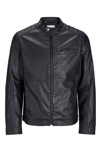 Jack & Jones Blus&atilde;o motard efeito pele